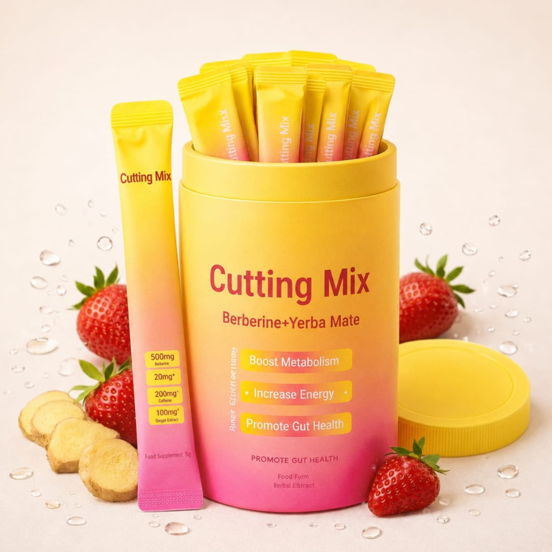 Strawberry Acai Energy Drink Mix with Yerba Mate