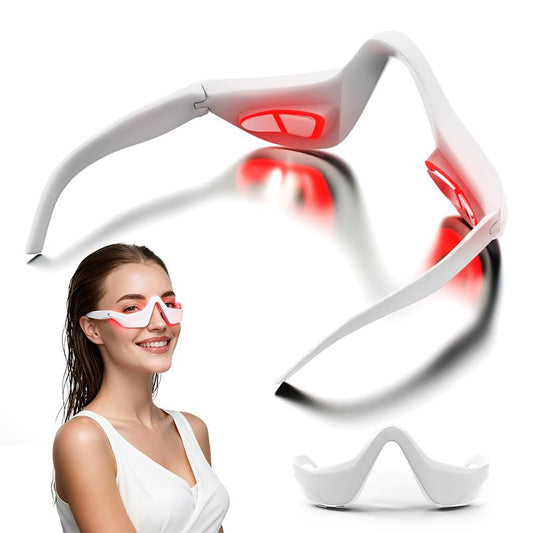 Under-eye red light therapy device