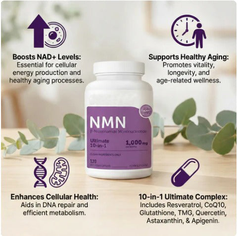 NMN Complex | 1000mg Per Serving | 120 Vegetarian Capsules