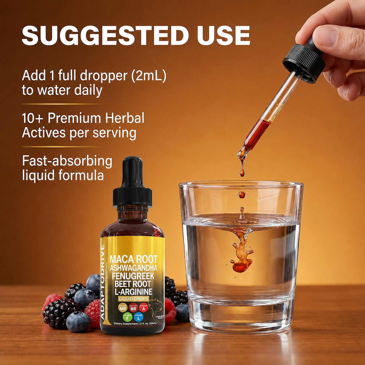 Maca Root Ashwagandha Drops