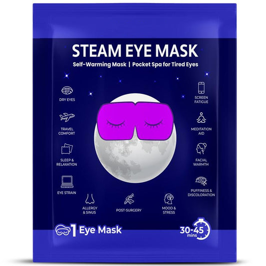 Steam Eye Mask - Self-Heating Warm Eye Compress for Dry Eyes [packaging may vary]