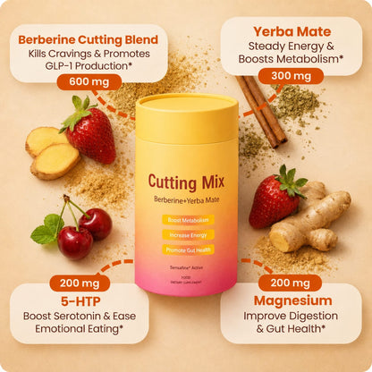 Strawberry Açaí Energy & Cutting Mix – with Yerba Mate