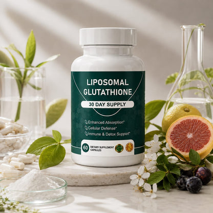 Liposomal glutathione for antioxidant and liver detoxification support