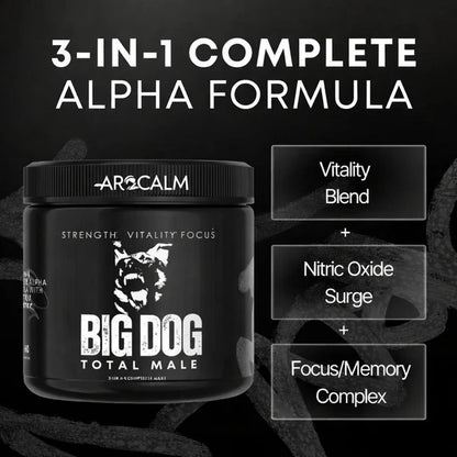 AROCALM Alpha Beast – 3-in-1 Total Male Performance