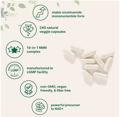 NMN Complex | 1000mg Per Serving | 120 Vegetarian Capsules