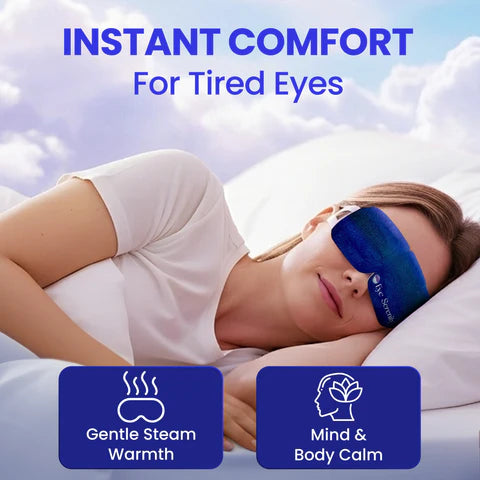Steam Eye Mask - Self-Heating Warm Eye Compress for Dry Eyes [packaging may vary]