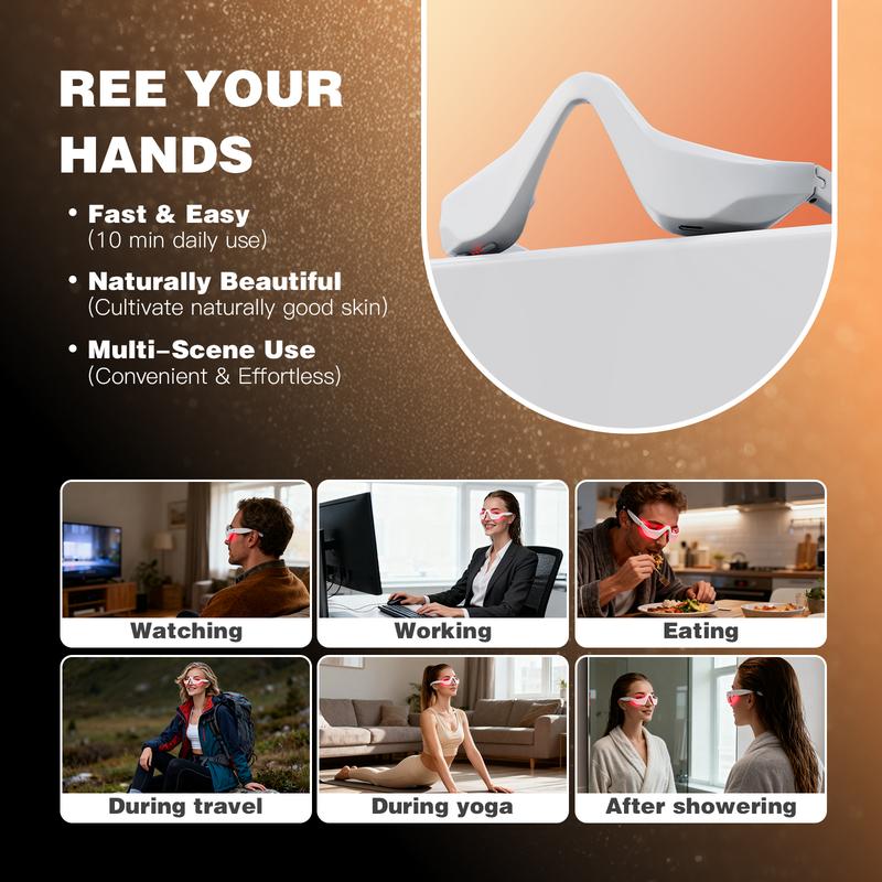 Under-Eye Red Light Therapy Device