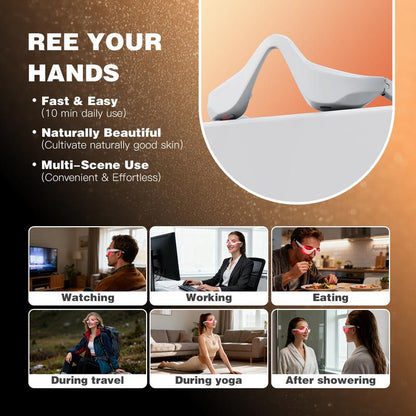 Under-Eye Red Light Therapy Device